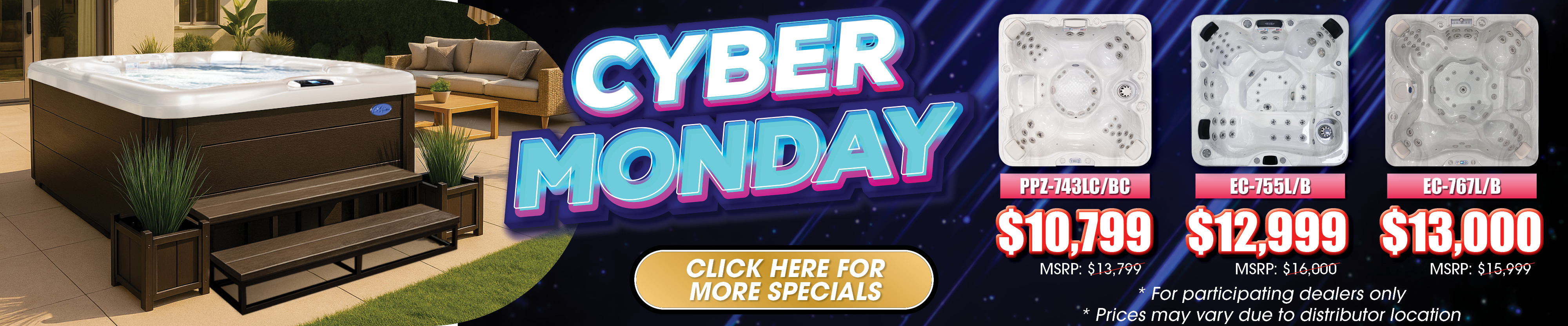 Calspas hot tub being used in a family setting - Palatine